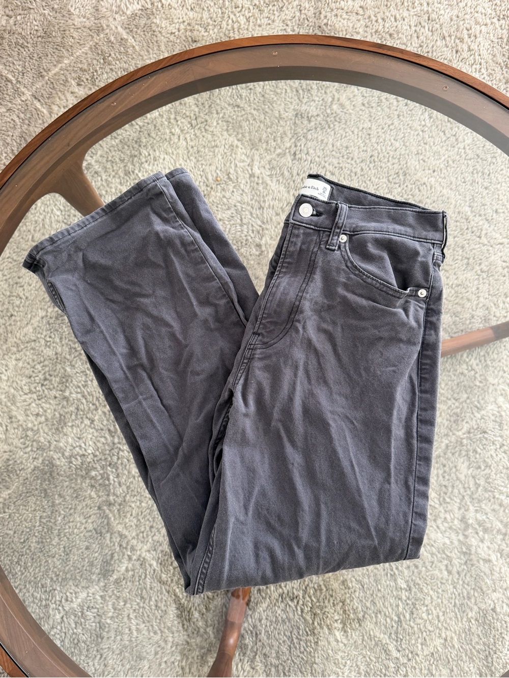 Abercrombie & Fitch Dark Gray Straight Pant
